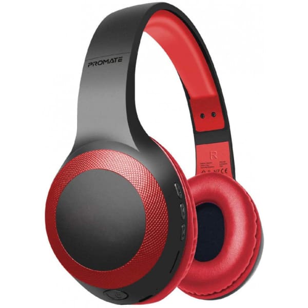 Casque micro PROMATE laboca Bluetooth - Rouge Casque micro PROMATE laboca Bluetooth - Rouge